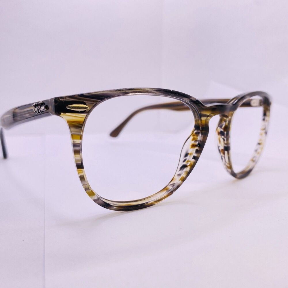 Ray-Ban Eyeglasses Frames RB 7159 5749 52 [] 20 145 Stripped Grey Tortoise